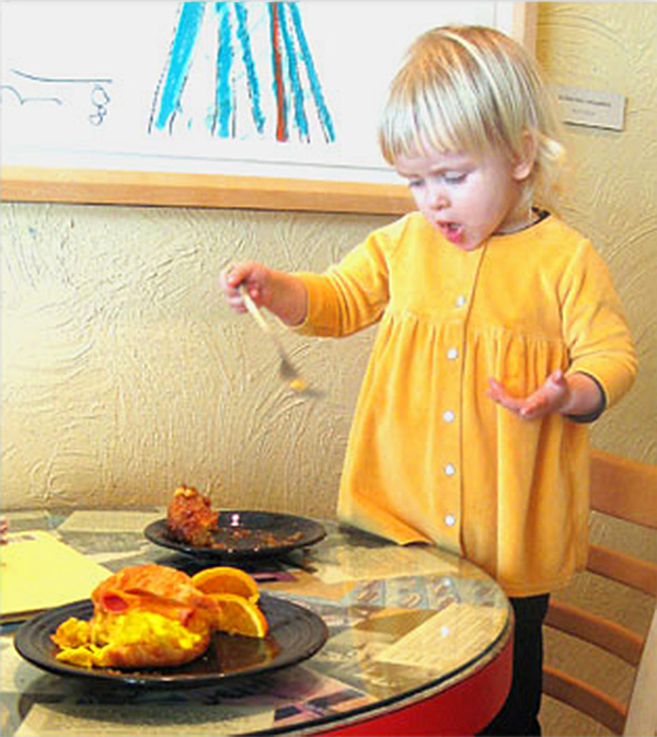 girl eating
